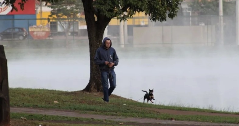 Massa de ar fria derruba temperaturas em Goiás