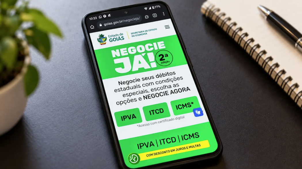 Moradores de Aparecida podem negociar IPVA atrasado com até 99% de desconto em juros e multas