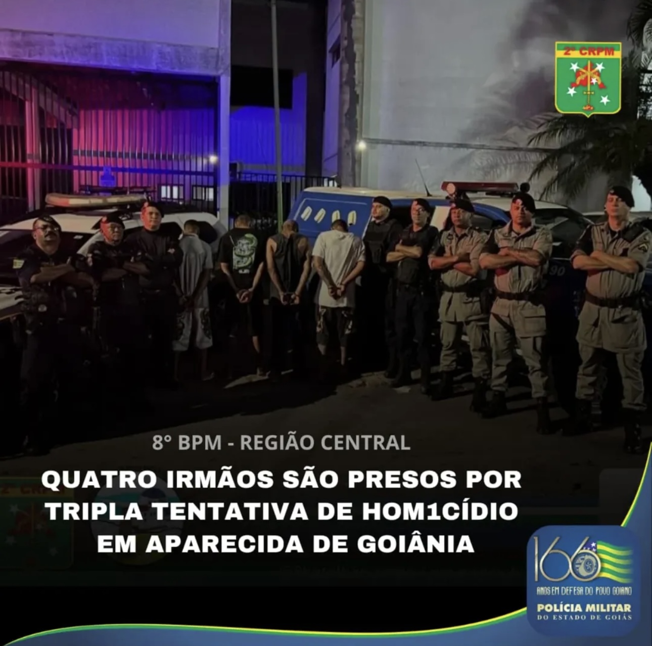 QUATRO IRMÃOS SÃO PRESOS EM APARECIDA DE GOIÂNIA